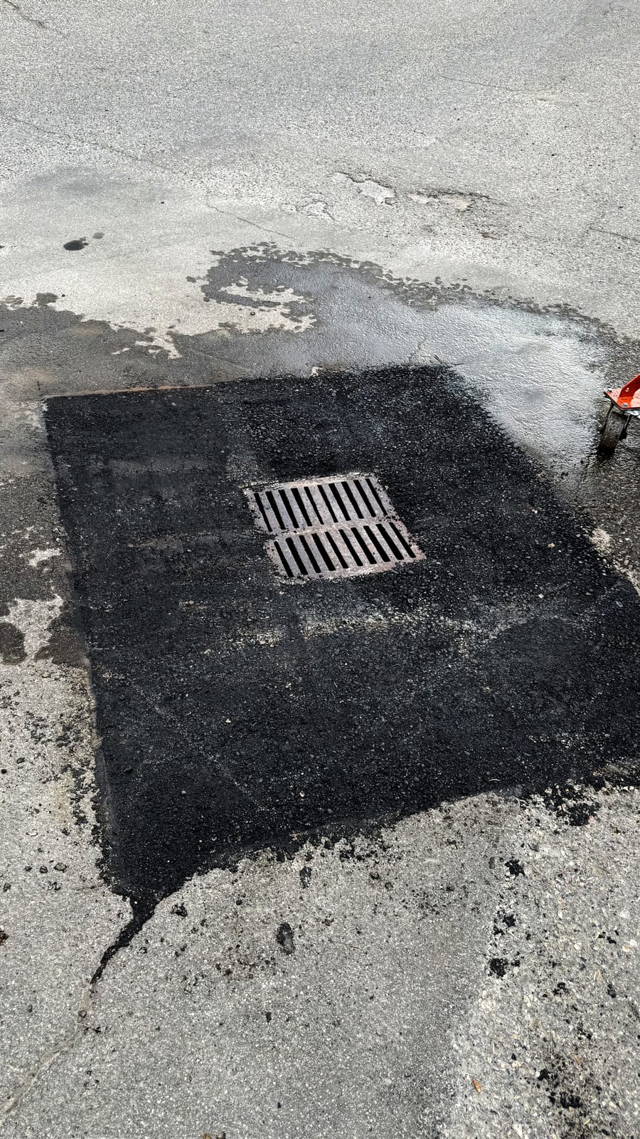 Storm Drain Patch, Commercial Parking Lot