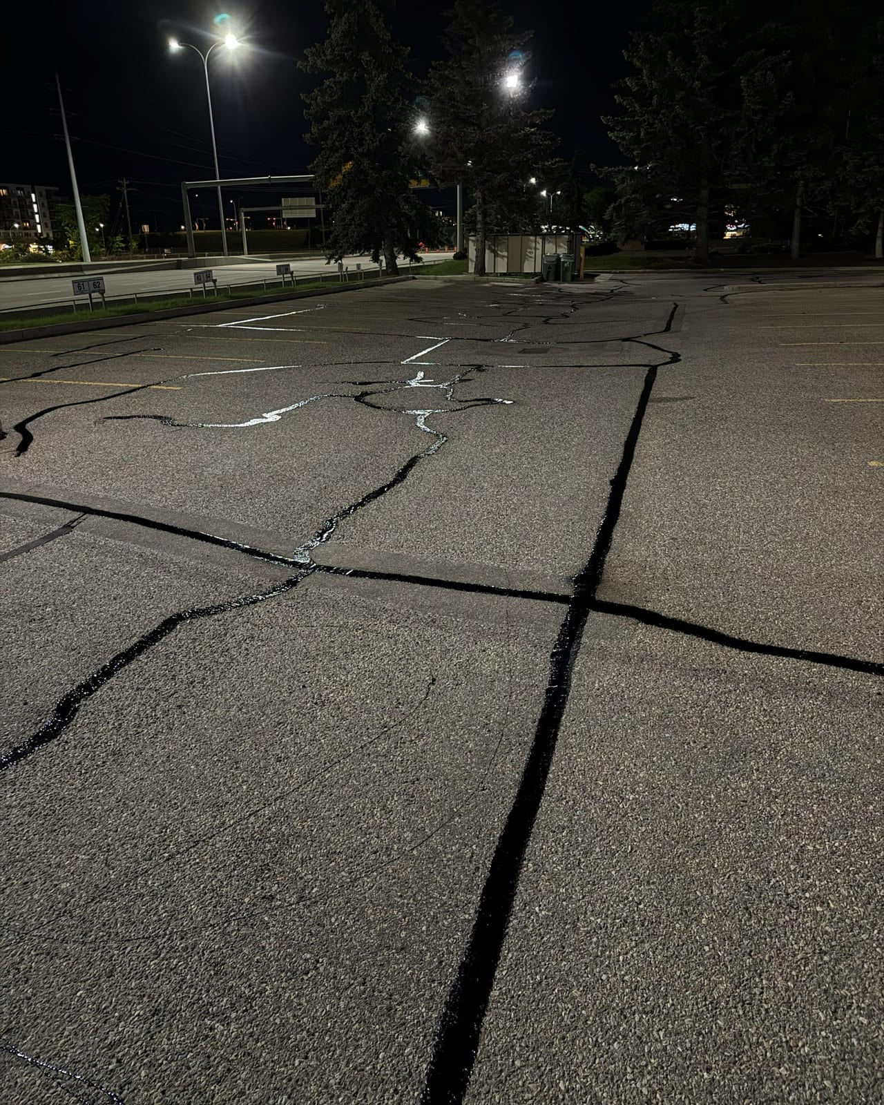 Overnight Crack Filling, Commercial Lot